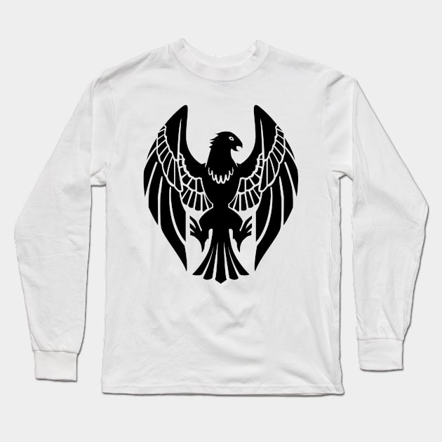 Black Eagles (Black and White) Long Sleeve T-Shirt by SJBTees